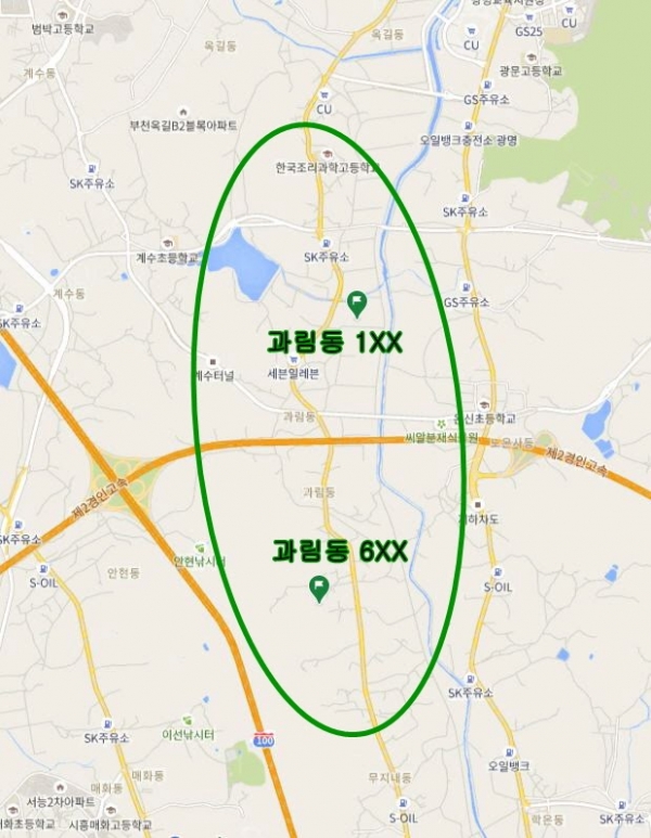 광명·시흥 신도시 지구 내 문제가 확인된 토지 지번 위치 /출처=참여연대