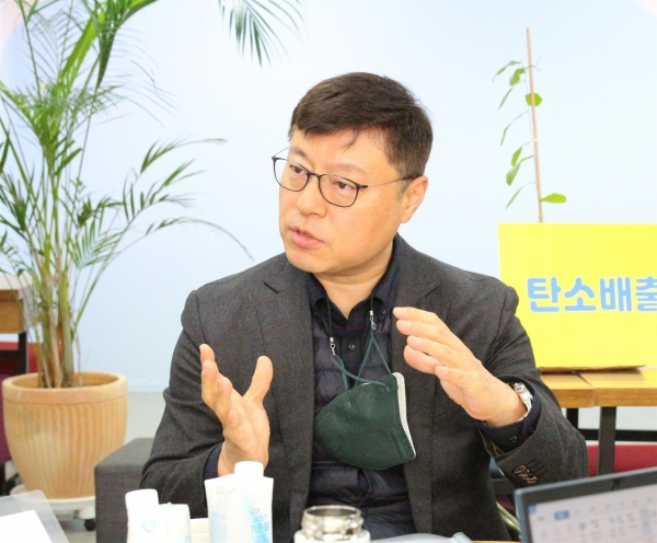 ▲ (주)건백의 박경택 대표<br>ⓒ 생활ESG행동<br>