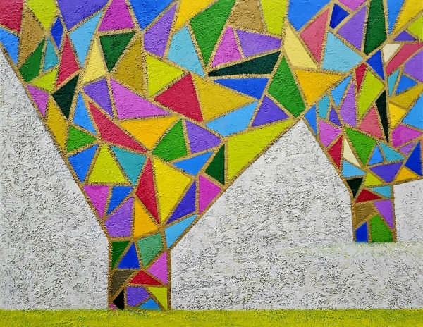 0-1.Dreaming50222 91.0x116.8cm Mixed media on canvas 2023